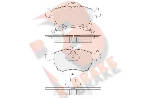 R BRAKE RB1248 Тормозные колодки для HOLDEN (Холдэн) R BRAKE RB1248 Тормозные колодки для HOLDEN (Холдэн)