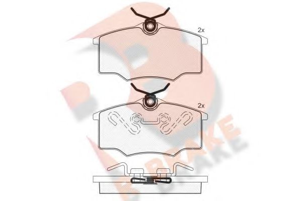 R BRAKE RB1250 Тормозные колодки для VOLKSWAGEN VOYAGE (Фольксваген Vоягэ) R BRAKE RB1250 Тормозные колодки для VOLKSWAGEN VOYAGE (Фольксваген Vоягэ)