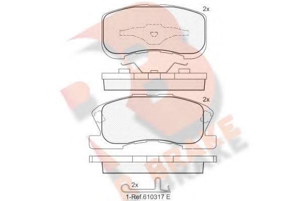R BRAKE RB1342 Тормозные колодки для DAIHATSU TANTO (Дайхатсу Танто) R BRAKE RB1342 Тормозные колодки для DAIHATSU TANTO (Дайхатсу Танто)