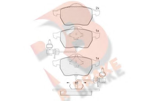 R BRAKE RB1362 Тормозные колодки для VOLKSWAGEN (Фольксваген) R BRAKE RB1362 Тормозные колодки для VOLKSWAGEN (Фольксваген)