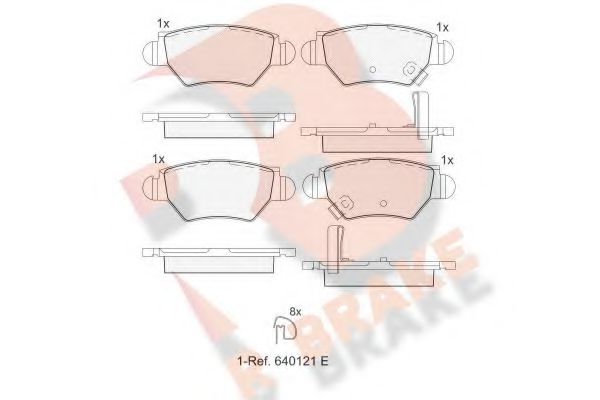 R BRAKE RB1363 Тормозные колодки для HOLDEN (Холдэн) R BRAKE RB1363 Тормозные колодки для HOLDEN (Холдэн)