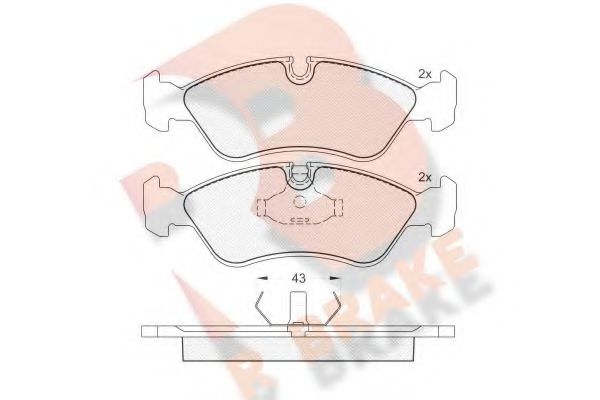 R BRAKE RB1366 Тормозные колодки для DAEWOO (Дэу) R BRAKE RB1366 Тормозные колодки для DAEWOO (Дэу)