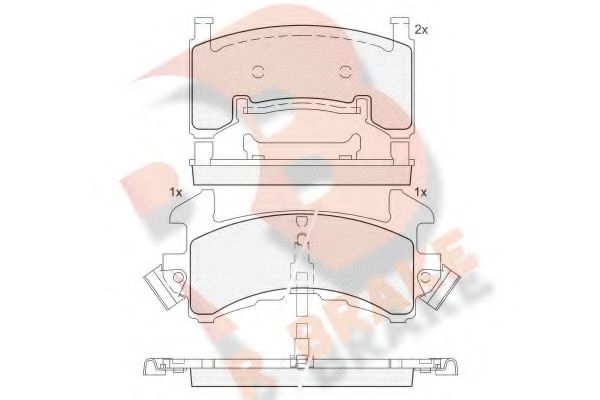 R BRAKE RB1411 Тормозные колодки для CHEVROLET CAMARO (Шевроле Cамаро) R BRAKE RB1411 Тормозные колодки для CHEVROLET CAMARO (Шевроле Cамаро)