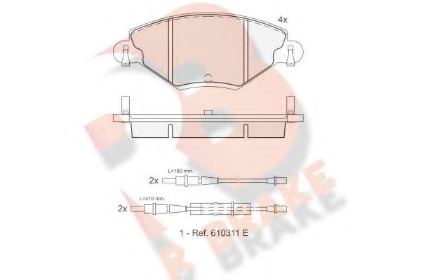 R BRAKE RB1419 Тормозные колодки для CITROëN (Cитроëн) R BRAKE RB1419 Тормозные колодки для CITROëN (Cитроëн)