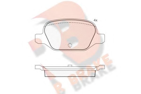 R BRAKE RB1501 Тормозные колодки для CHRYSLER YPSILON (Крайслер Ъпсилон) R BRAKE RB1501 Тормозные колодки для CHRYSLER YPSILON (Крайслер Ъпсилон)