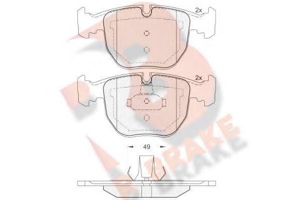 R BRAKE RB1530 Тормозные колодки для BMW (Бмв) R BRAKE RB1530 Тормозные колодки для BMW (Бмв)