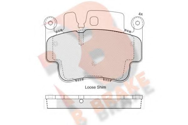 R BRAKE RB1627 Тормозные колодки для PORSCHE CARRERA GT (Порше Cаррэра гт) R BRAKE RB1627 Тормозные колодки для PORSCHE CARRERA GT (Порше Cаррэра гт)