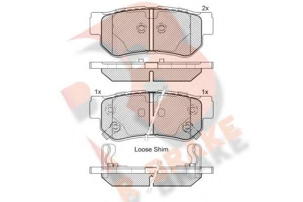 R BRAKE RB1645 Тормозные колодки для HYUNDAI GRANDEUR (Хендай Грандэур) R BRAKE RB1645 Тормозные колодки для HYUNDAI GRANDEUR (Хендай Грандэур)