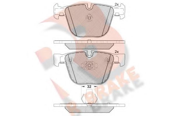 R BRAKE RB1687 Тормозные колодки для BMW (Бмв) R BRAKE RB1687 Тормозные колодки для BMW (Бмв)