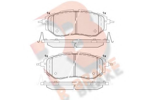 R BRAKE RB1697 Тормозные колодки для SUBARU LEGACY VI (Субару Легаси 5и)