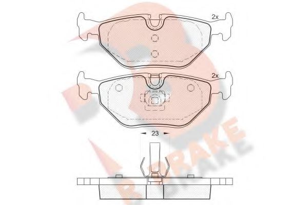 R BRAKE RB1707 Тормозные колодки для BMW (Бмв) R BRAKE RB1707 Тормозные колодки для BMW (Бмв)