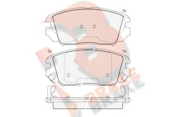 R BRAKE RB1745 Тормозные колодки для HYUNDAI GRANDEUR (Хендай Грандэур) R BRAKE RB1745 Тормозные колодки для HYUNDAI GRANDEUR (Хендай Грандэур)