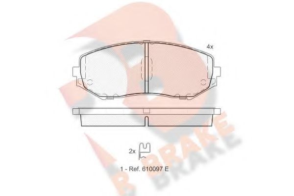 R BRAKE RB1747 Тормозные колодки для SUZUKI GRAND NOMADE II (Сузуки Гранд номадэ 2) R BRAKE RB1747 Тормозные колодки для SUZUKI GRAND NOMADE II (Сузуки Гранд номадэ 2)