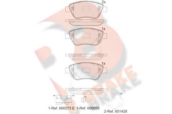R BRAKE RB1810-203 Тормозные колодки для PROTON SATRIA NEO (Протон Сатриа нэо) R BRAKE RB1810-203 Тормозные колодки для PROTON SATRIA NEO (Протон Сатриа нэо)