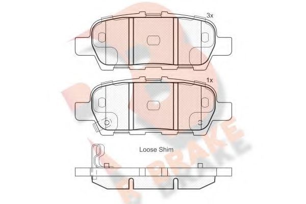 R BRAKE RB1901 Тормозные колодки для INFINITI QX60 (Инфинити Qх60) R BRAKE RB1901 Тормозные колодки для INFINITI QX60 (Инфинити Qх60)