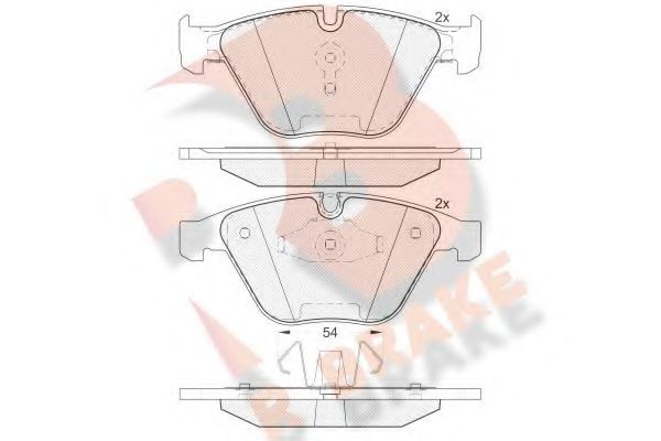 R BRAKE RB1940 Тормозные колодки для BMW (Бмв) R BRAKE RB1940 Тормозные колодки для BMW (Бмв)