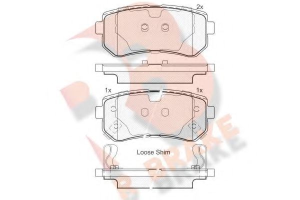 R BRAKE RB1948 Тормозные колодки для HYUNDAI (Хендай) R BRAKE RB1948 Тормозные колодки для HYUNDAI (Хендай)