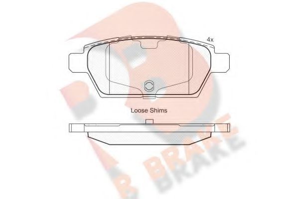 R BRAKE RB1975 Тормозные колодки для FORD USA FUSION (Форд сша Фьюжн) R BRAKE RB1975 Тормозные колодки для FORD USA FUSION (Форд сша Фьюжн)