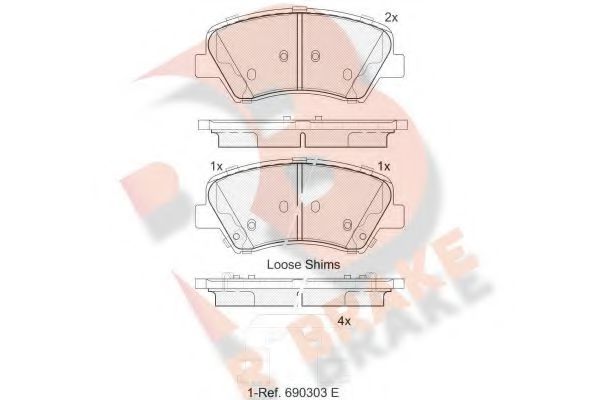 R BRAKE RB2029 Тормозные колодки для HYUNDAI (Хендай) R BRAKE RB2029 Тормозные колодки для HYUNDAI (Хендай)