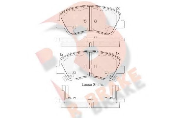 R BRAKE RB2035 Тормозные колодки для HYUNDAI (Хендай) R BRAKE RB2035 Тормозные колодки для HYUNDAI (Хендай)