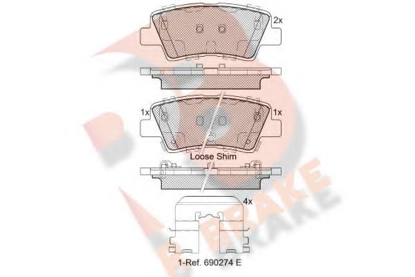 R BRAKE RB2036 Тормозные колодки для HYUNDAI GRANDEUR (Хендай Грандэур) R BRAKE RB2036 Тормозные колодки для HYUNDAI GRANDEUR (Хендай Грандэур)