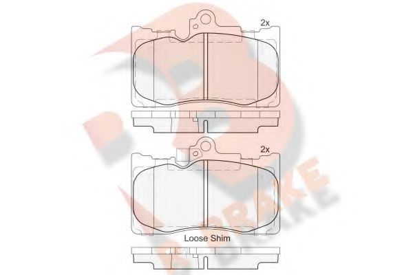 R BRAKE RB2059 Тормозные колодки для LEXUS IS C (Лексус Ис) R BRAKE RB2059 Тормозные колодки для LEXUS IS C (Лексус Ис)
