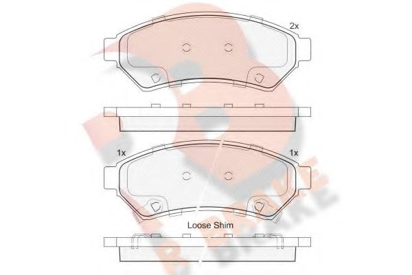 R BRAKE RB2081 Тормозные колодки для CHEVROLET UPLANDER (Шевроле Упландэр) R BRAKE RB2081 Тормозные колодки для CHEVROLET UPLANDER (Шевроле Упландэр)