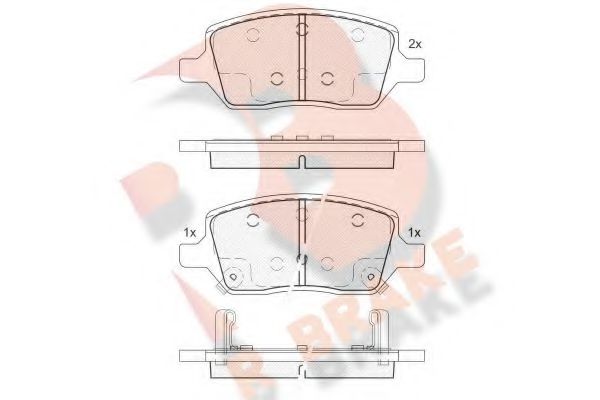 R BRAKE RB2083 Тормозные колодки для CHEVROLET UPLANDER (Шевроле Упландэр) R BRAKE RB2083 Тормозные колодки для CHEVROLET UPLANDER (Шевроле Упландэр)