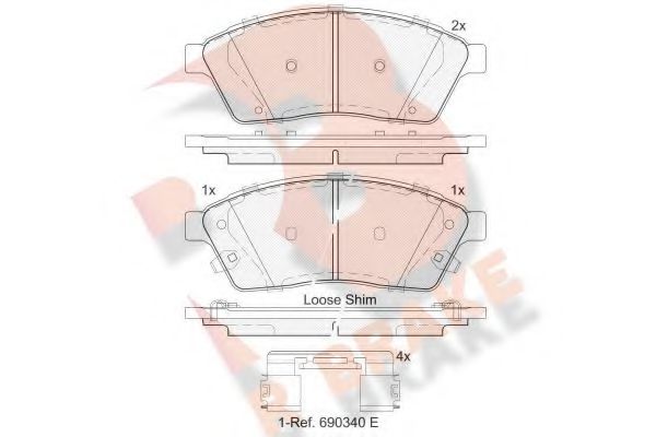 R BRAKE RB2143 Тормозные колодки для CADILLAC SRX (Кадилак Срх) R BRAKE RB2143 Тормозные колодки для CADILLAC SRX (Кадилак Срх)