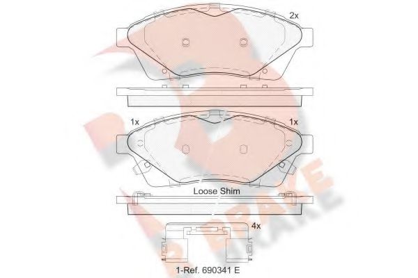 R BRAKE RB2144 Тормозные колодки для CADILLAC SRX (Кадилак Срх) R BRAKE RB2144 Тормозные колодки для CADILLAC SRX (Кадилак Срх)