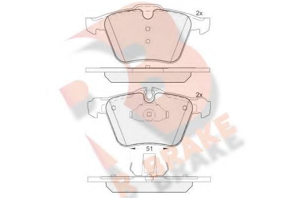R BRAKE RB2149 Тормозные колодки для JAGUAR F-TYPE (Ягуар Ф-тъпэ) R BRAKE RB2149 Тормозные колодки для JAGUAR F-TYPE (Ягуар Ф-тъпэ)