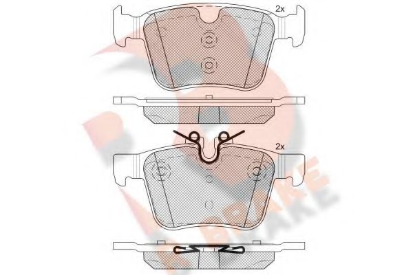 R BRAKE RB2232 Тормозные колодки для JAGUAR F-PACE (Ягуар Ф-паcэ) R BRAKE RB2232 Тормозные колодки для JAGUAR F-PACE (Ягуар Ф-паcэ)