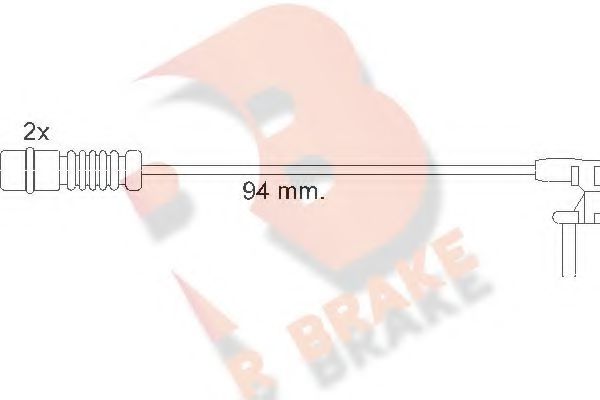 R BRAKE 610056RB Сигнализатор, износ тормозных колодок для MERCEDES-BENZ SLK (Мэрcэдэс-бэнз Слк) R BRAKE 610056RB Сигнализатор, износ тормозных колодок для MERCEDES-BENZ SLK (Мэрcэдэс-бэнз Слк)