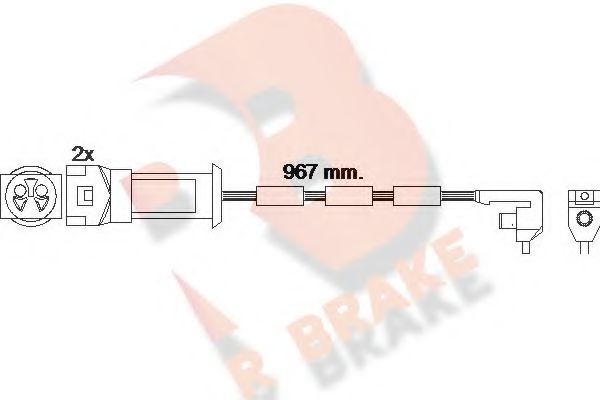 R BRAKE 610069RB Сигнализатор, износ тормозных колодок для OPEL (Опель) R BRAKE 610069RB Сигнализатор, износ тормозных колодок для OPEL (Опель)