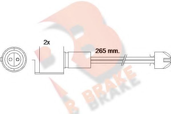 R BRAKE 610089RB Сигнализатор, износ тормозных колодок для BMW (Бмв) R BRAKE 610089RB Сигнализатор, износ тормозных колодок для BMW (Бмв)