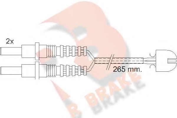 R BRAKE 610169RB Сигнализатор, износ тормозных колодок для PEUGEOT 605 (Пежо 605) R BRAKE 610169RB Сигнализатор, износ тормозных колодок для PEUGEOT 605 (Пежо 605)