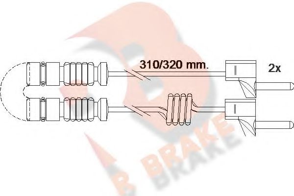 R BRAKE 610221RB Сигнализатор, износ тормозных колодок для MERCEDESBENZ (Мерседес бенц) R BRAKE 610221RB Сигнализатор, износ тормозных колодок для MERCEDESBENZ (Мерседес бенц)