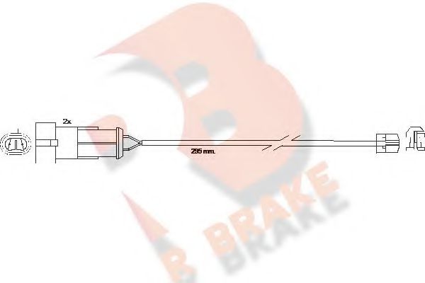 R BRAKE 610256RB Сигнализатор, износ тормозных колодок для IVECO DAILY II (Ивеко Даилъ 2) R BRAKE 610256RB Сигнализатор, износ тормозных колодок для IVECO DAILY II (Ивеко Даилъ 2)