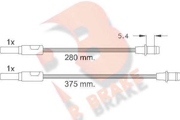 R BRAKE 610261RB Сигнализатор, износ тормозных колодок для CITROëN (Cитроëн) R BRAKE 610261RB Сигнализатор, износ тормозных колодок для CITROëN (Cитроëн)