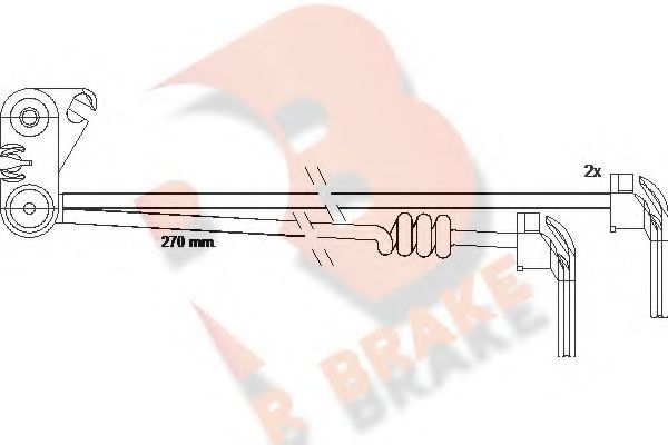 R BRAKE 610280RB Сигнализатор, износ тормозных колодок для SCANIA 4 (Сканиа 4) R BRAKE 610280RB Сигнализатор, износ тормозных колодок для SCANIA 4 (Сканиа 4)