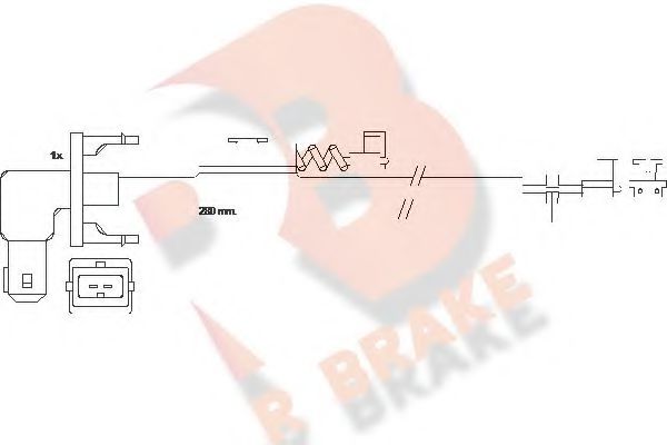 R BRAKE 610288RB Сигнализатор, износ тормозных колодок для NISSAN ECO-T (Ниссан Эcо-т) R BRAKE 610288RB Сигнализатор, износ тормозных колодок для NISSAN ECO-T (Ниссан Эcо-т)
