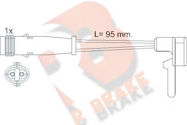 R BRAKE 610323RB Сигнализатор, износ тормозных колодок для PEUGEOT GRAND RAID (Пежо Гранд раид) R BRAKE 610323RB Сигнализатор, износ тормозных колодок для PEUGEOT GRAND RAID (Пежо Гранд раид)