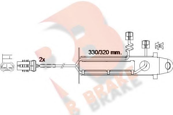 R BRAKE 610361RB Сигнализатор, износ тормозных колодок для DAF LF 45 (Даф Лф 45) R BRAKE 610361RB Сигнализатор, износ тормозных колодок для DAF LF 45 (Даф Лф 45)