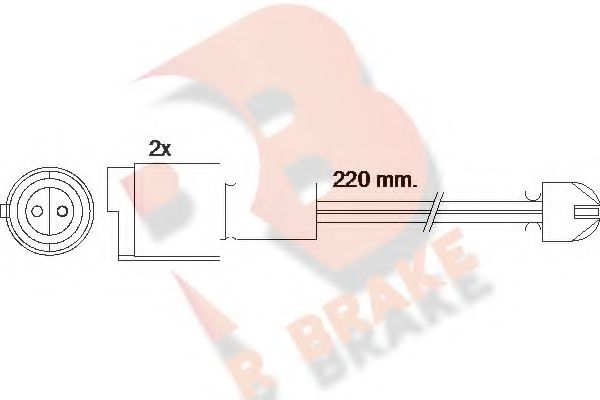 R BRAKE 610394RB Сигнализатор, износ тормозных колодок для BMW 5 (Бмв 5) R BRAKE 610394RB Сигнализатор, износ тормозных колодок для BMW 5 (Бмв 5)