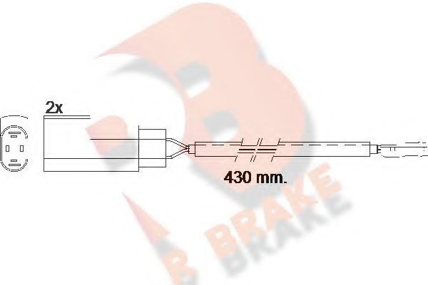 R BRAKE 610413RB Сигнализатор, износ тормозных колодок для FORD TRANSIT CONNECT (Форд Трансит cоннэcт) R BRAKE 610413RB Сигнализатор, износ тормозных колодок для FORD TRANSIT CONNECT (Форд Трансит cоннэcт)