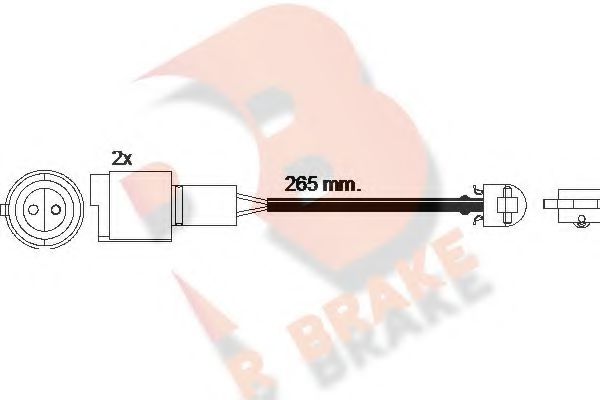 R BRAKE 610427RB Сигнализатор, износ тормозных колодок для BMW (Бмв) R BRAKE 610427RB Сигнализатор, износ тормозных колодок для BMW (Бмв)