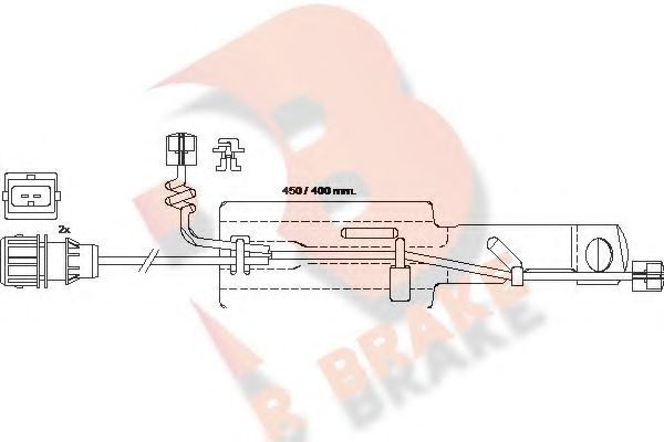 R BRAKE 610430RB Сигнализатор, износ тормозных колодок для RENAULT TRUCKS MIDLUM (Рено трак Мидлум) R BRAKE 610430RB Сигнализатор, износ тормозных колодок для RENAULT TRUCKS MIDLUM (Рено трак Мидлум)