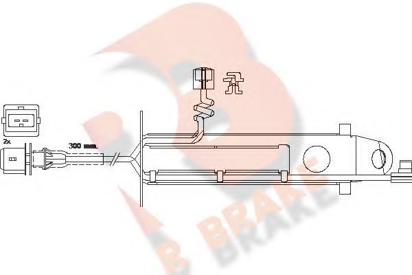 R BRAKE 610431RB Сигнализатор, износ тормозных колодок для RENAULT TRUCKS MIDLUM (Рено трак Мидлум) R BRAKE 610431RB Сигнализатор, износ тормозных колодок для RENAULT TRUCKS MIDLUM (Рено трак Мидлум)