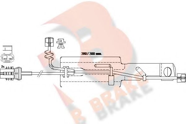 R BRAKE 610433RB Сигнализатор, износ тормозных колодок для DAF LF 55 (Даф Лф 55) R BRAKE 610433RB Сигнализатор, износ тормозных колодок для DAF LF 55 (Даф Лф 55)