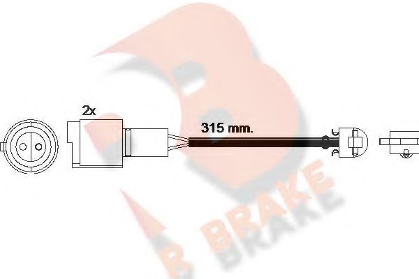 R BRAKE 610440RB Сигнализатор, износ тормозных колодок для BMW 5 (Бмв 5) R BRAKE 610440RB Сигнализатор, износ тормозных колодок для BMW 5 (Бмв 5)